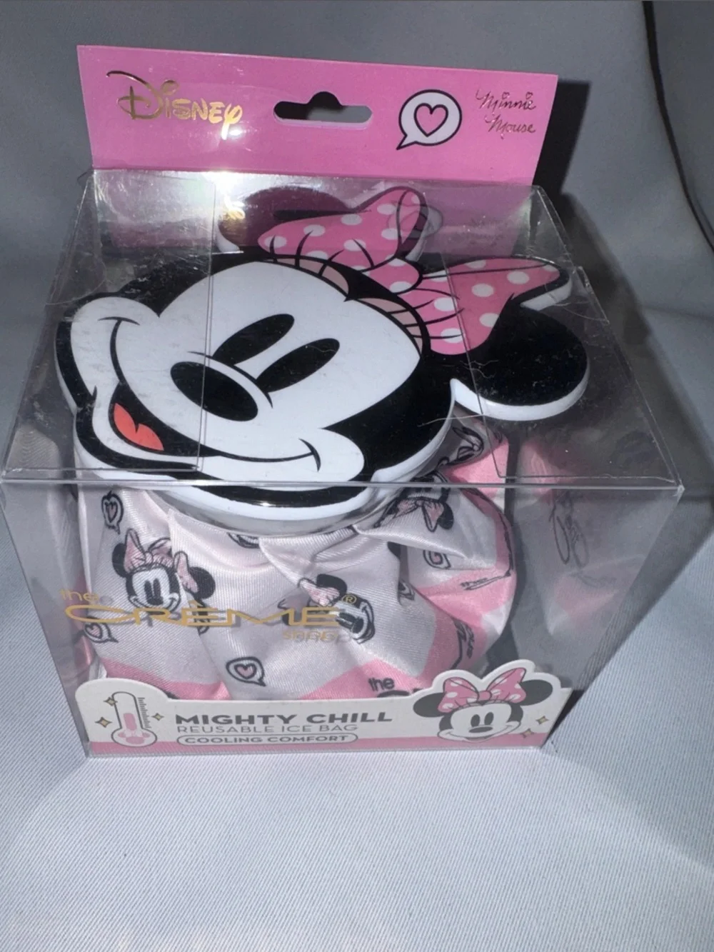 Disney Minnie Mouse Pink/Black Mighty Chill ReusableIce Bag, Cooling Comfort